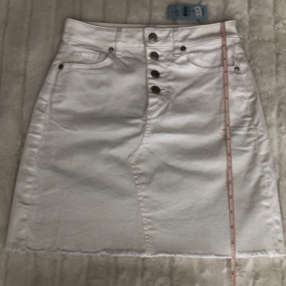 NWT Loft High Waist Denim Mini Skirt